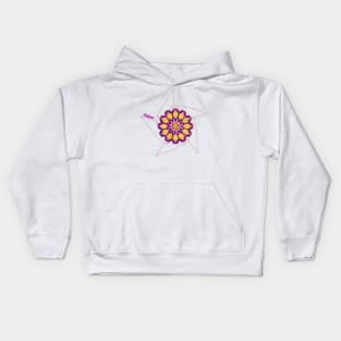 Purple Chakra Meditation Energy Wheel Kids Hoodie